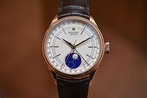 rolex cellini moonphase rose gold|Rolex moonphase price.